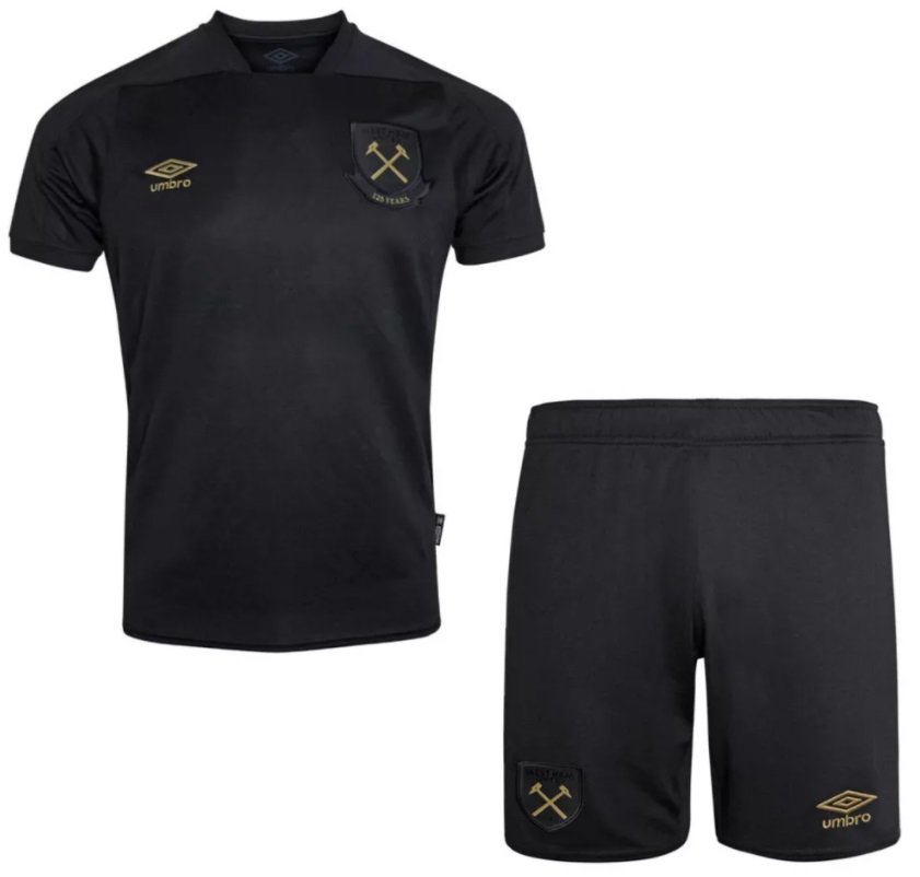Kit infantil oficial umbro West Ham 2020 2021 III jogador